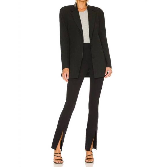 NEW COMMANDO neoprene split front pant in black